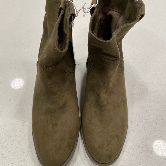 Olive Green Merona booties size 8 1/2 - Picture 4 of 5